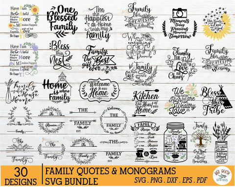 Download Big Family Bundle Svg Family Quotes Family Monograms Bundle Svg Png Dxf So Fontsy