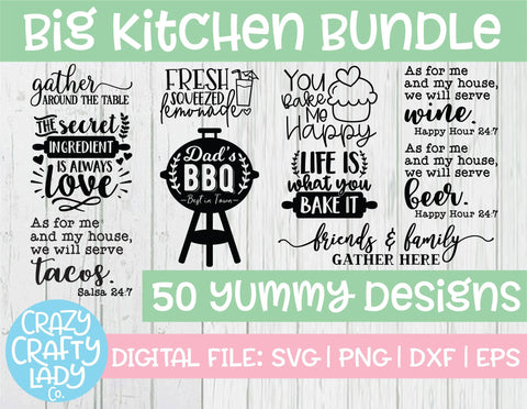 Download Big Kitchen Svg Cut File Bundle So Fontsy