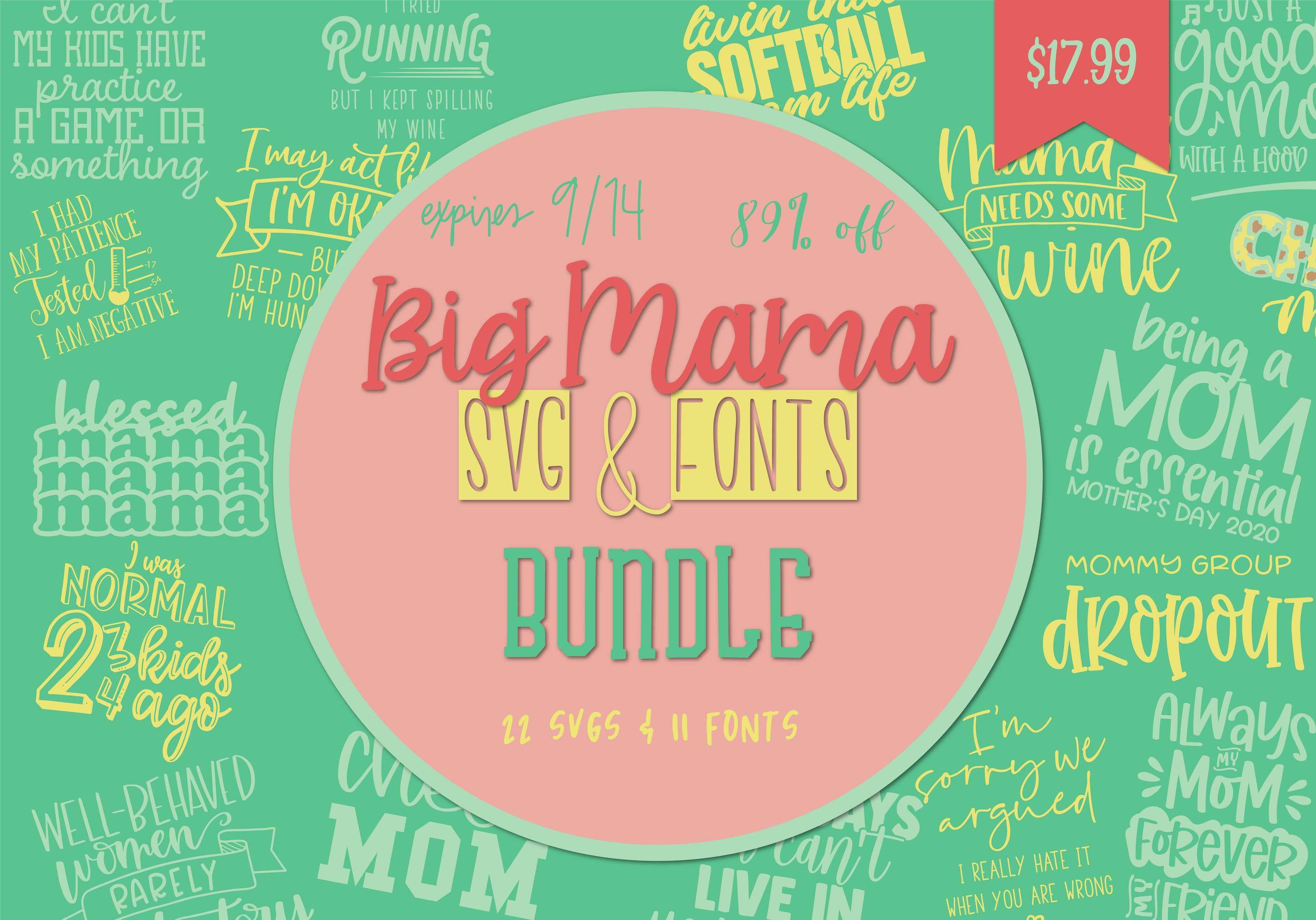 Download Big Mama Svg Fonts Bundle So Fontsy