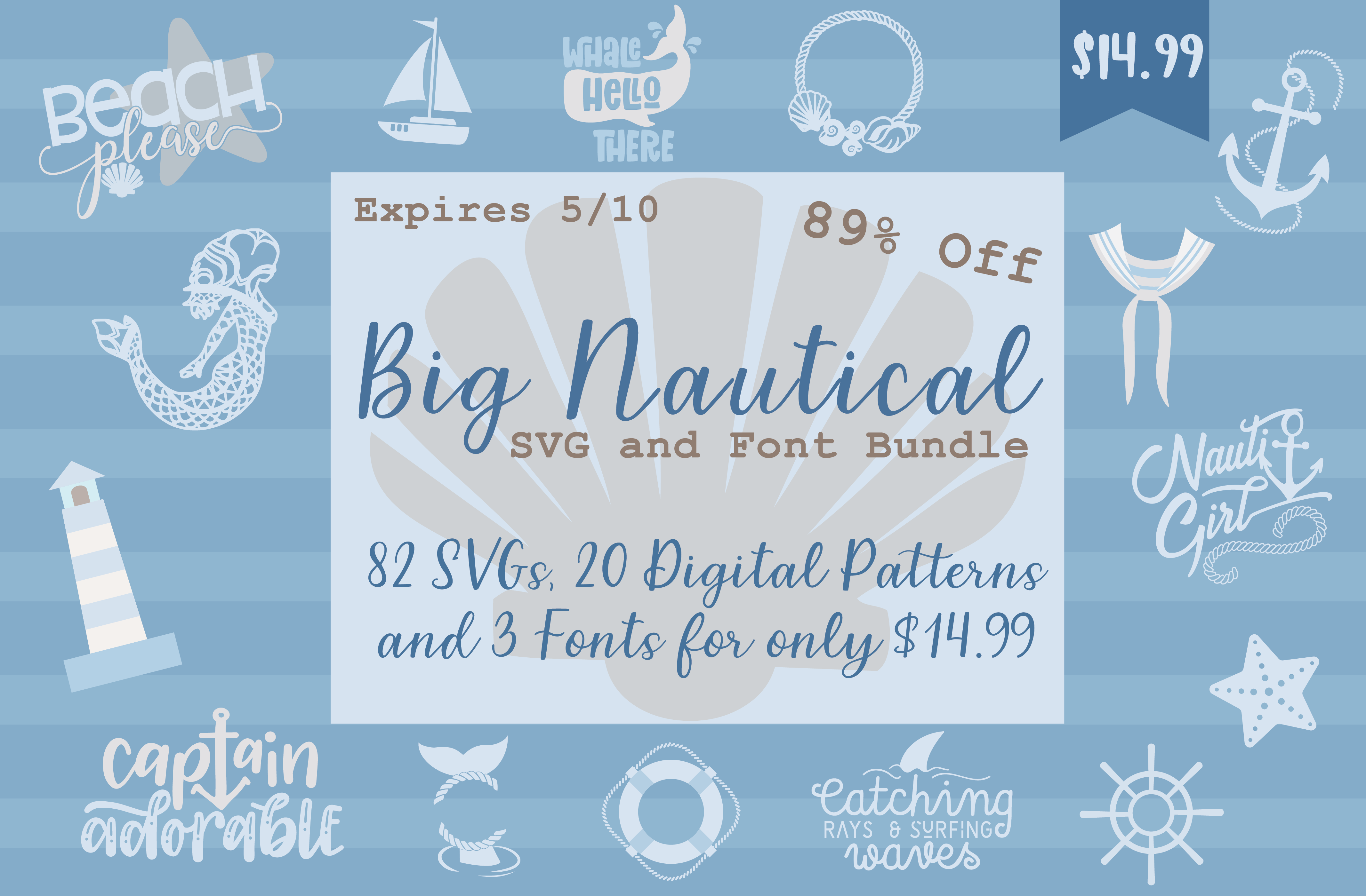 Download Big Nautical Svg Font Bundle So Fontsy
