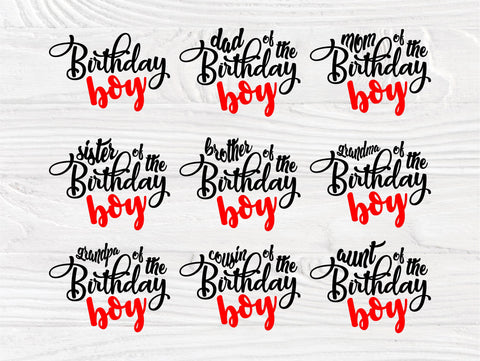 Free Free 237 Birthday Boy Family Svg SVG PNG EPS DXF File