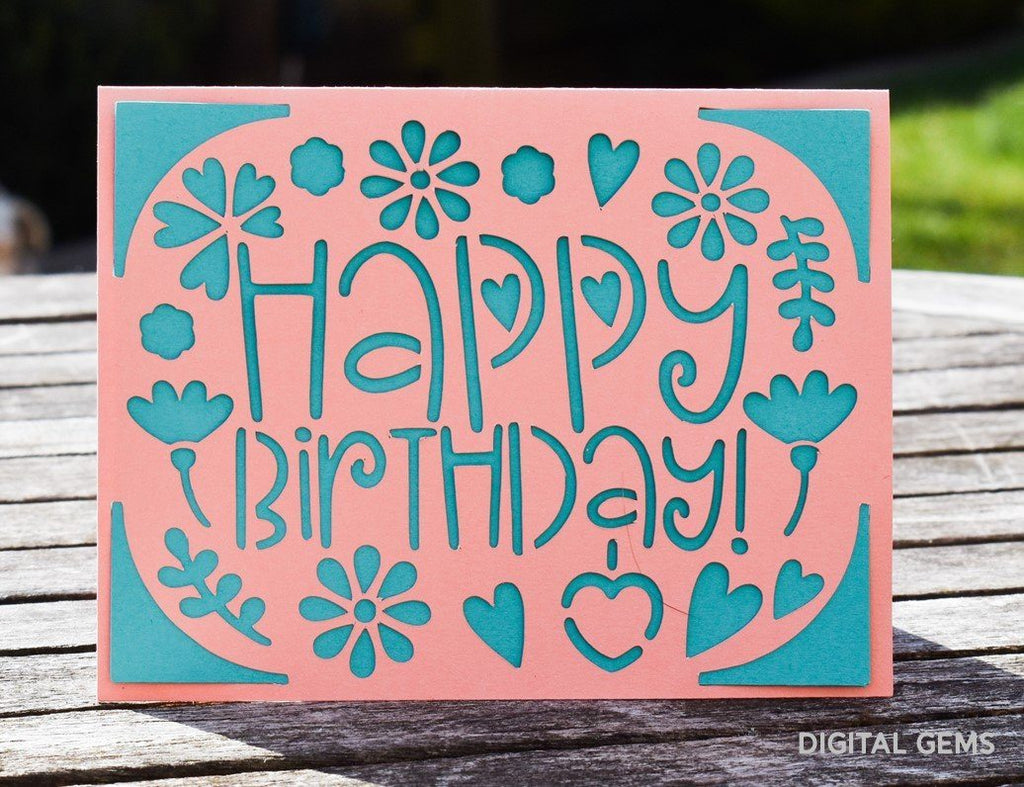Download Birthday Card. Cricut Joy design - So Fontsy