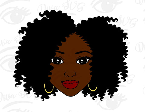 Download Black Afro Melanin Woman Svg Eps Dxf Png Jpg Cut Files So Fontsy