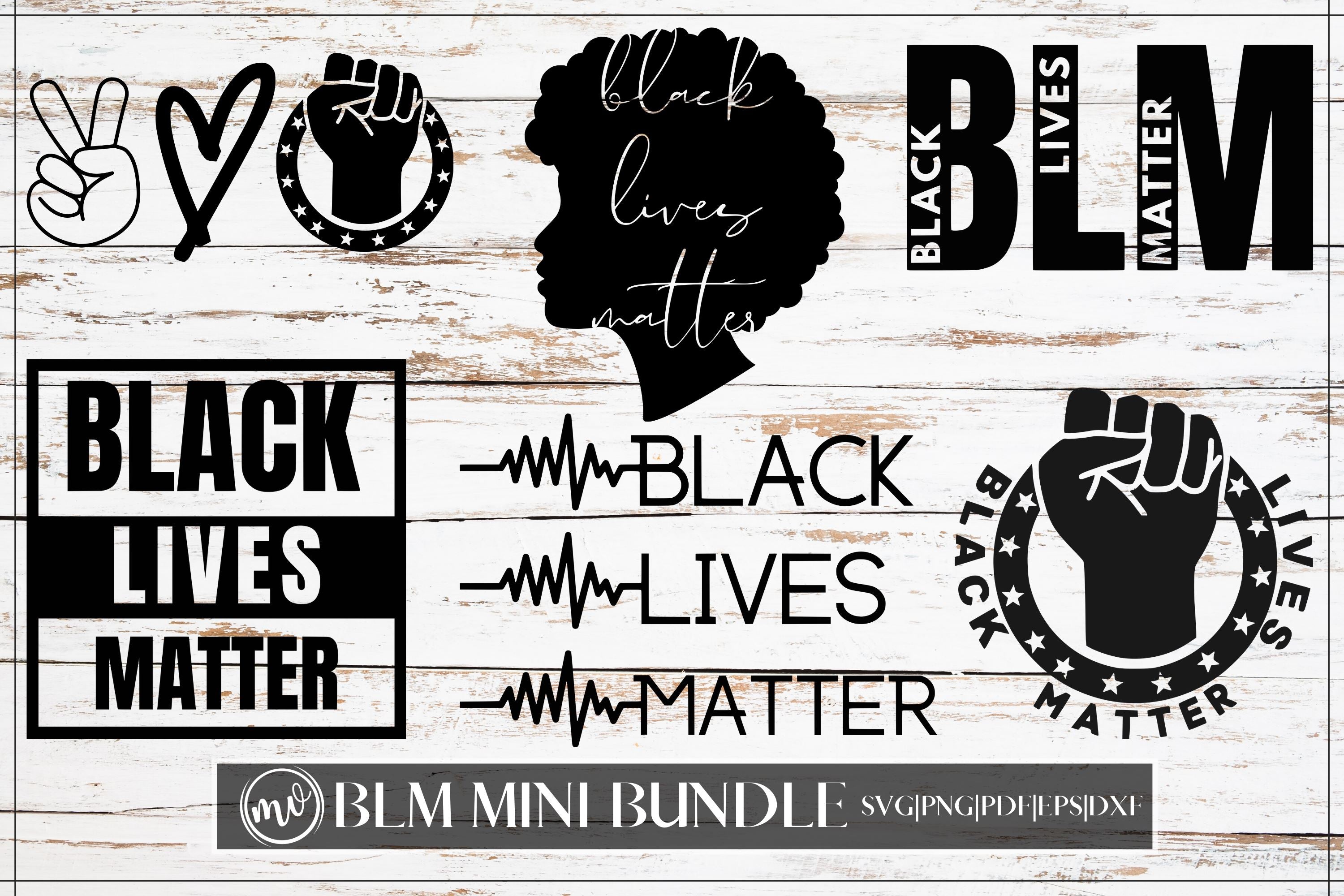 Black Lives Matter Mini Svg Bundle 6 So Fontsy