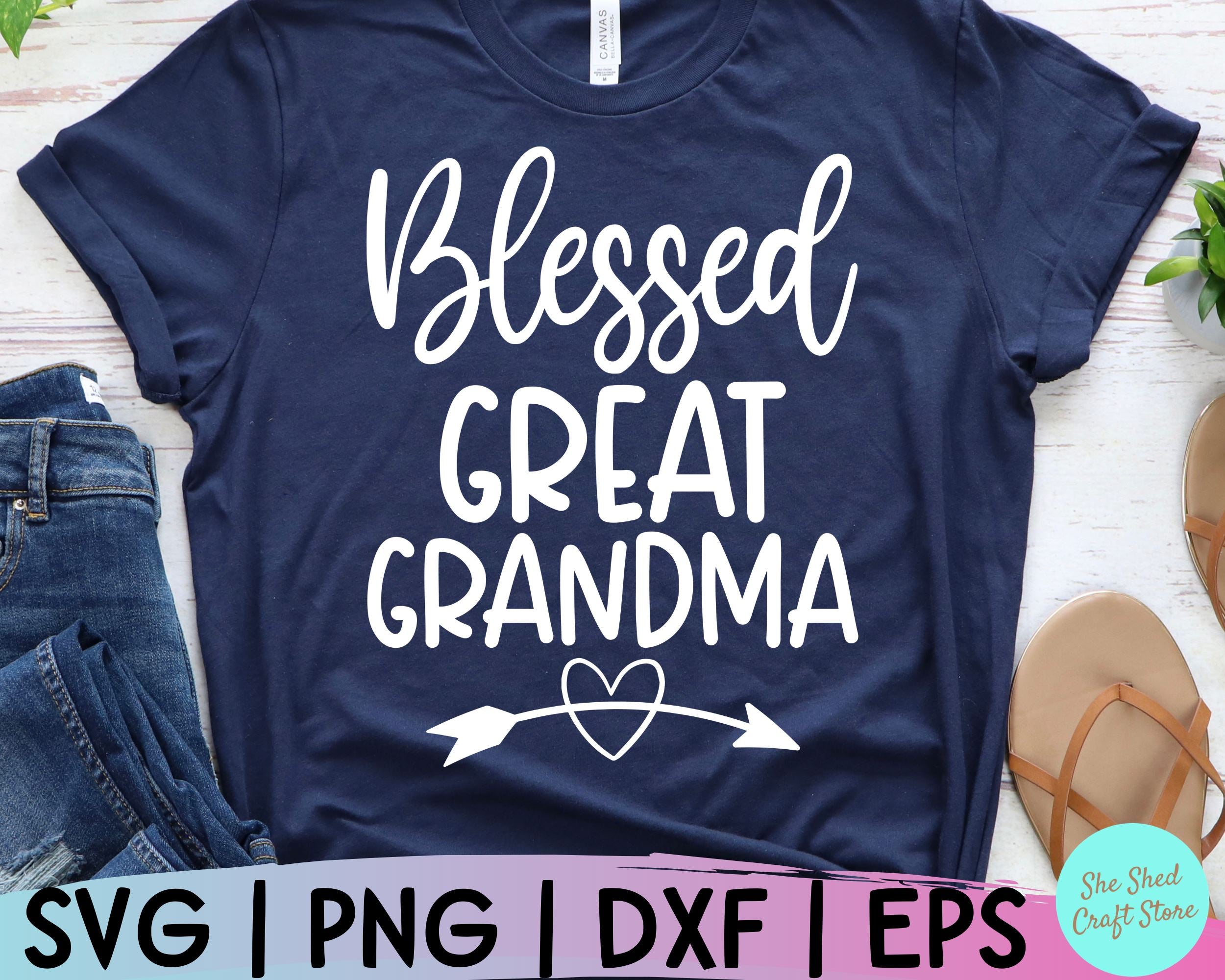 Download Blessed Great Grandma Svg Grandma Svg Grandmother Svg Mothers Day Svg Grandparents Svg So Fontsy