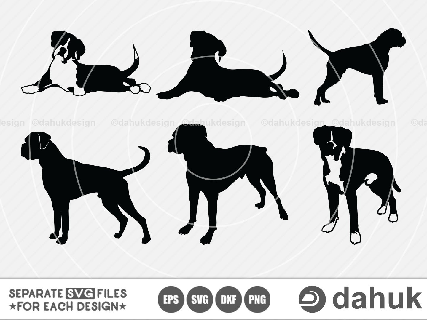 Download Boxer Dog Silhouettes Dog Silhouettes Boxer Dog Svg Cut File For Silhouette So Fontsy