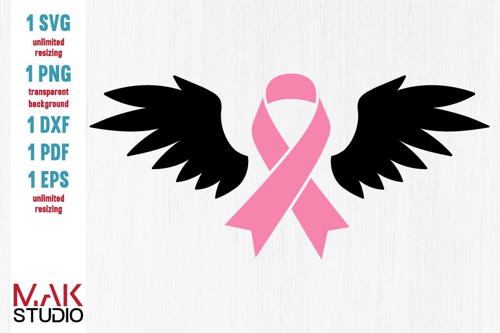 Download Breast Cancer Angel Wings Svg Breast Cancer Svg Angel Wings Cut File Pink Ribbon Svg Breast Cancer Dxf So Fontsy