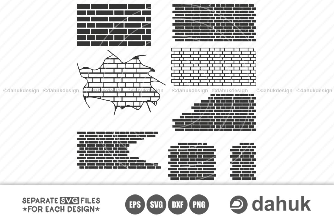 Download Brick Wall Svg Wall Svg Silhouette Clipart Cuttable Design Svg Png Dxf Eps Designs So Fontsy