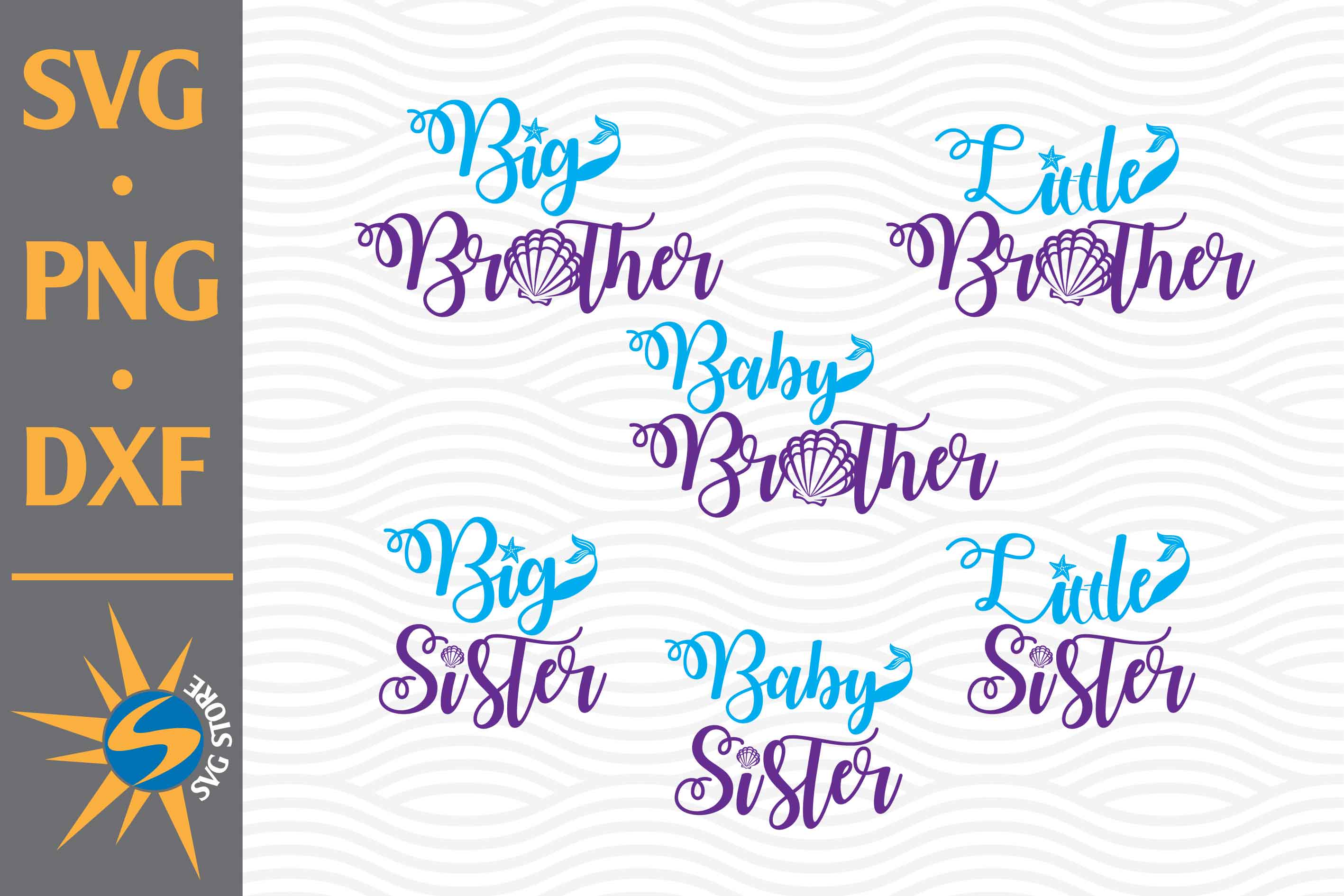 Download Brother Sister Mermaid Svg Png Dxf Digital Files Include So Fontsy