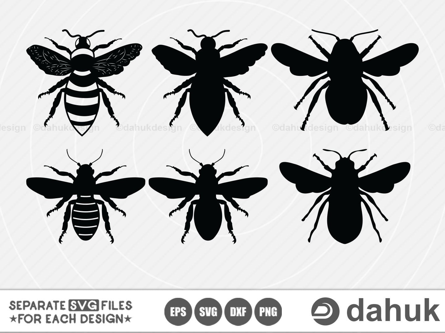 Free Flying Bee Svg Free SVG PNG EPS DXF File