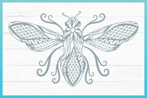 Download Bumble Bee Mandala Zentangle Bundle Svg So Fontsy