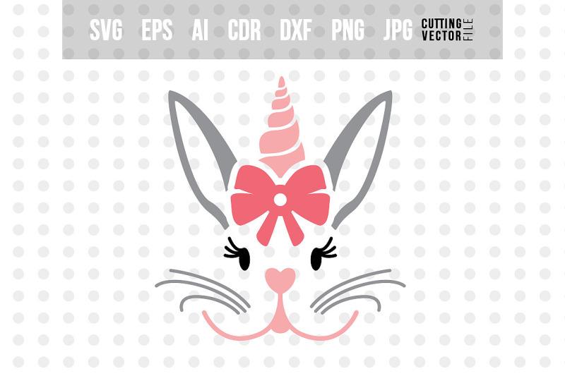 Download Bunny Unicorn Face Svg So Fontsy