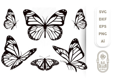 Monarch Butterfly SVG, PNG, PDF, Butterfly Bundle, Butterflies PNG