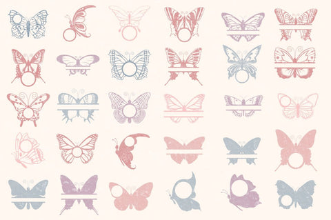 Butterfly Svg Files Bundle With 75 Items So Fontsy