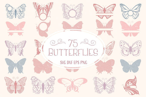 Download Butterfly Svg Files Bundle With 75 Items So Fontsy