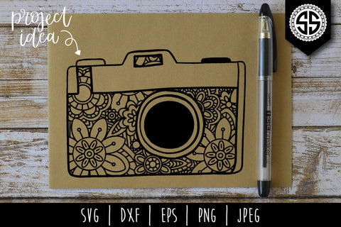 Download Camera Mandala Zentangle Bundle Set Of 12 Svg So Fontsy