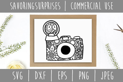 Download Camera Mandala Zentangle So Fontsy