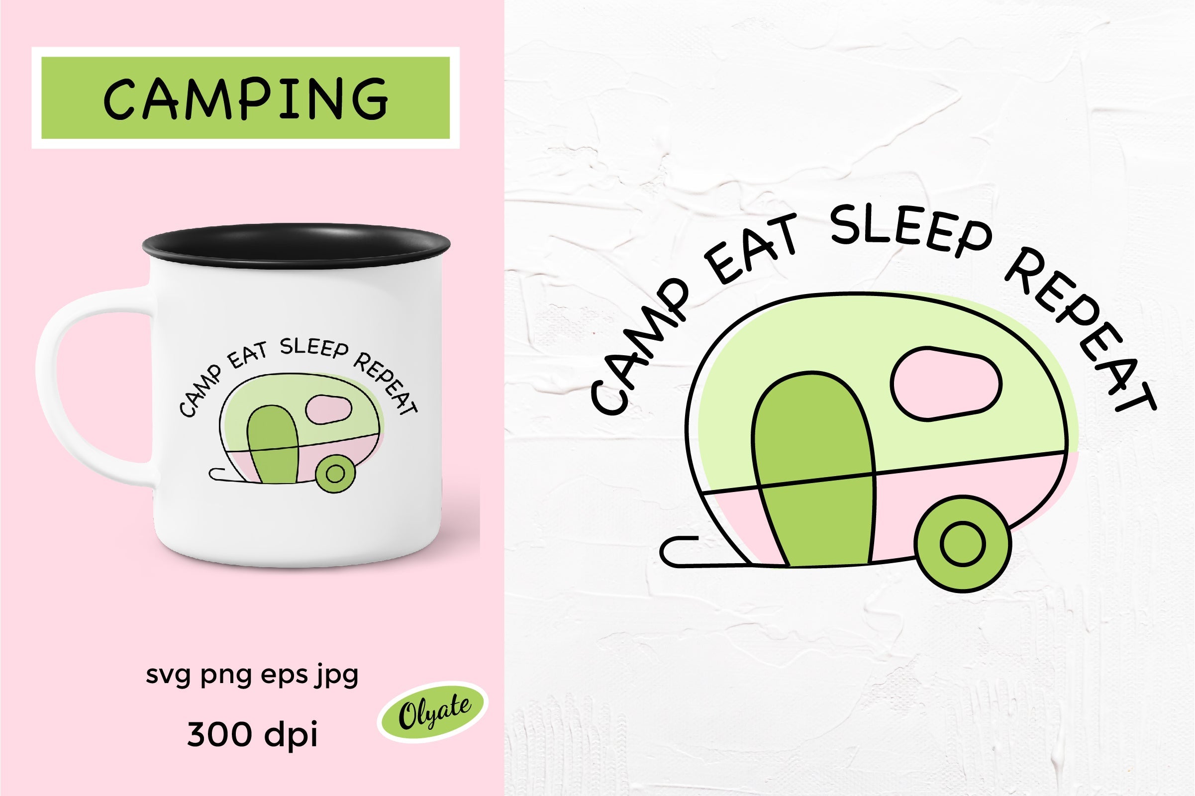 Camping Clipart. Camping Mug. Camping Quotes Png, Svg - So Fontsy