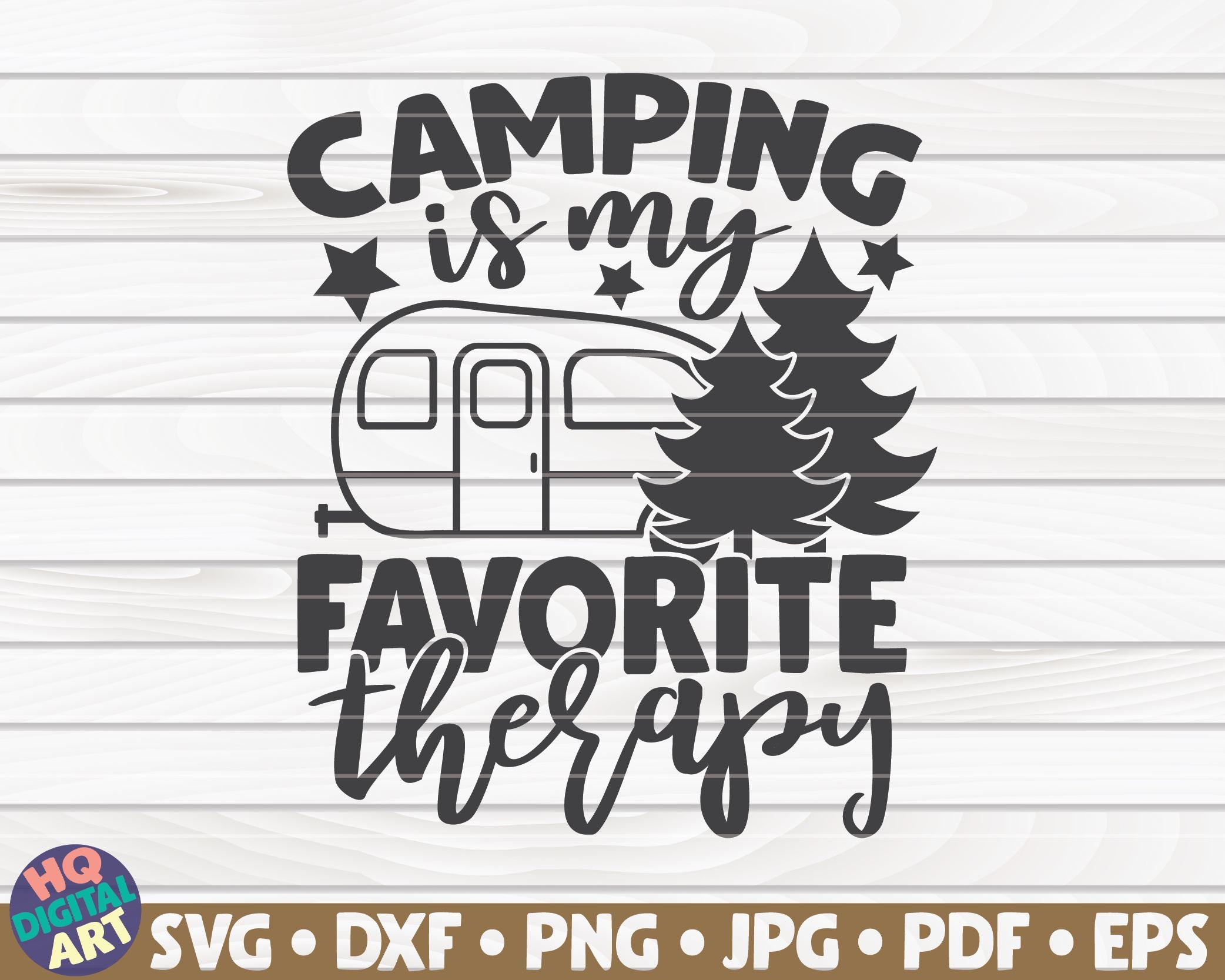 Camping Saying Svg Camping Is My Favorite Therapy Svg File Funny Camping Svg Vector Printable Clipart Camping Quote Svg Clip Art Art Collectibles Thienhop Com