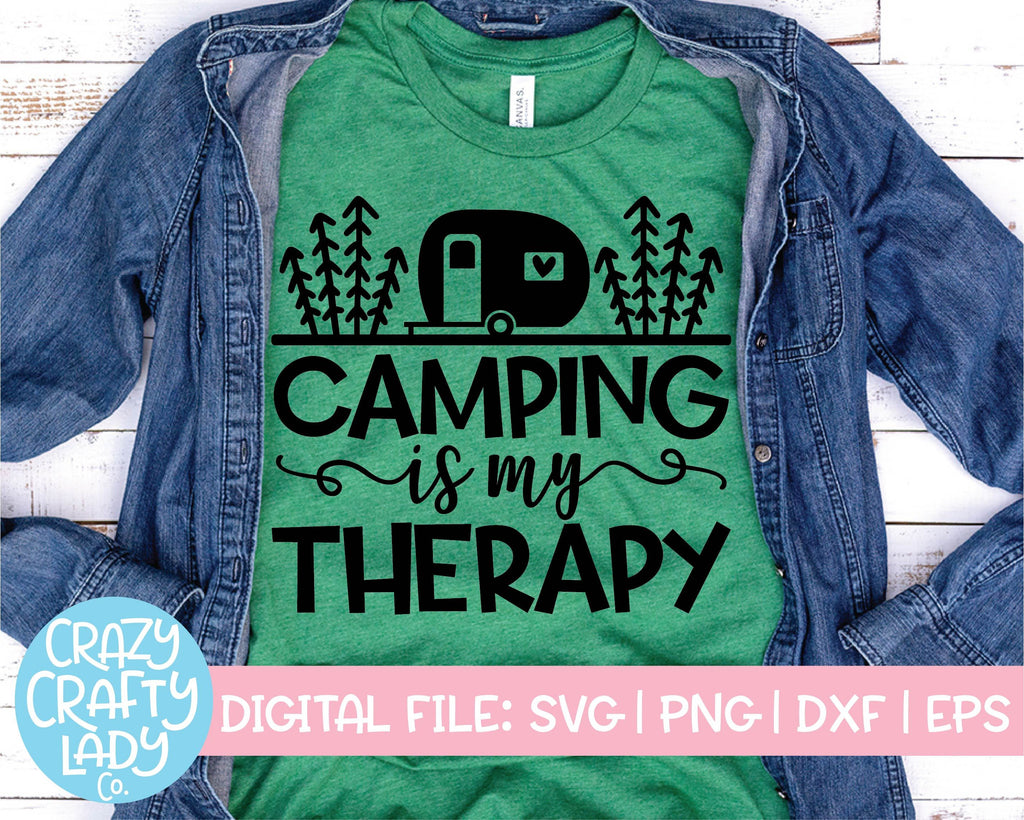 Free 143 Camping Is My Therapy Svg Free SVG PNG EPS DXF File