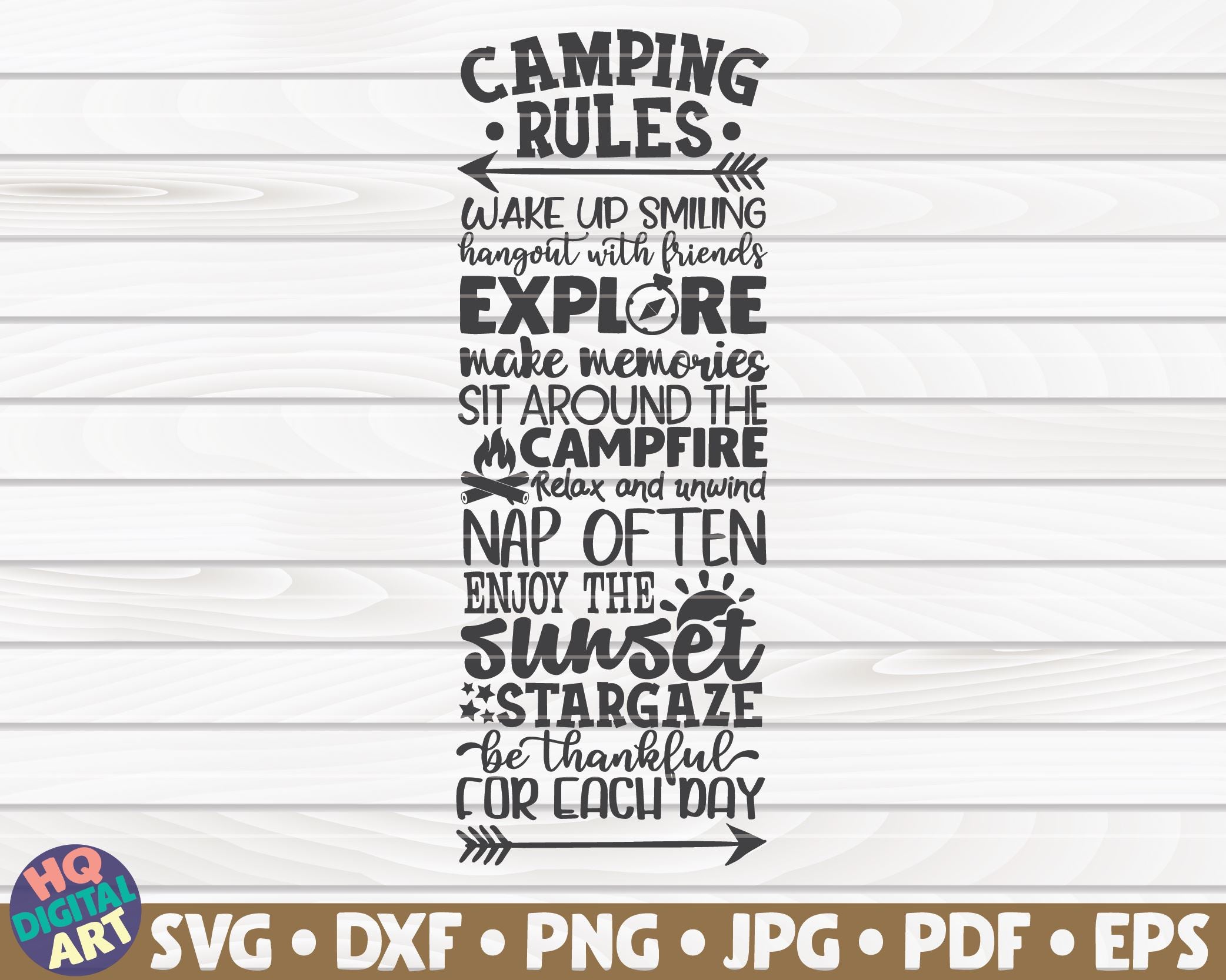 Download Camping Rules Svg Camping Quote So Fontsy