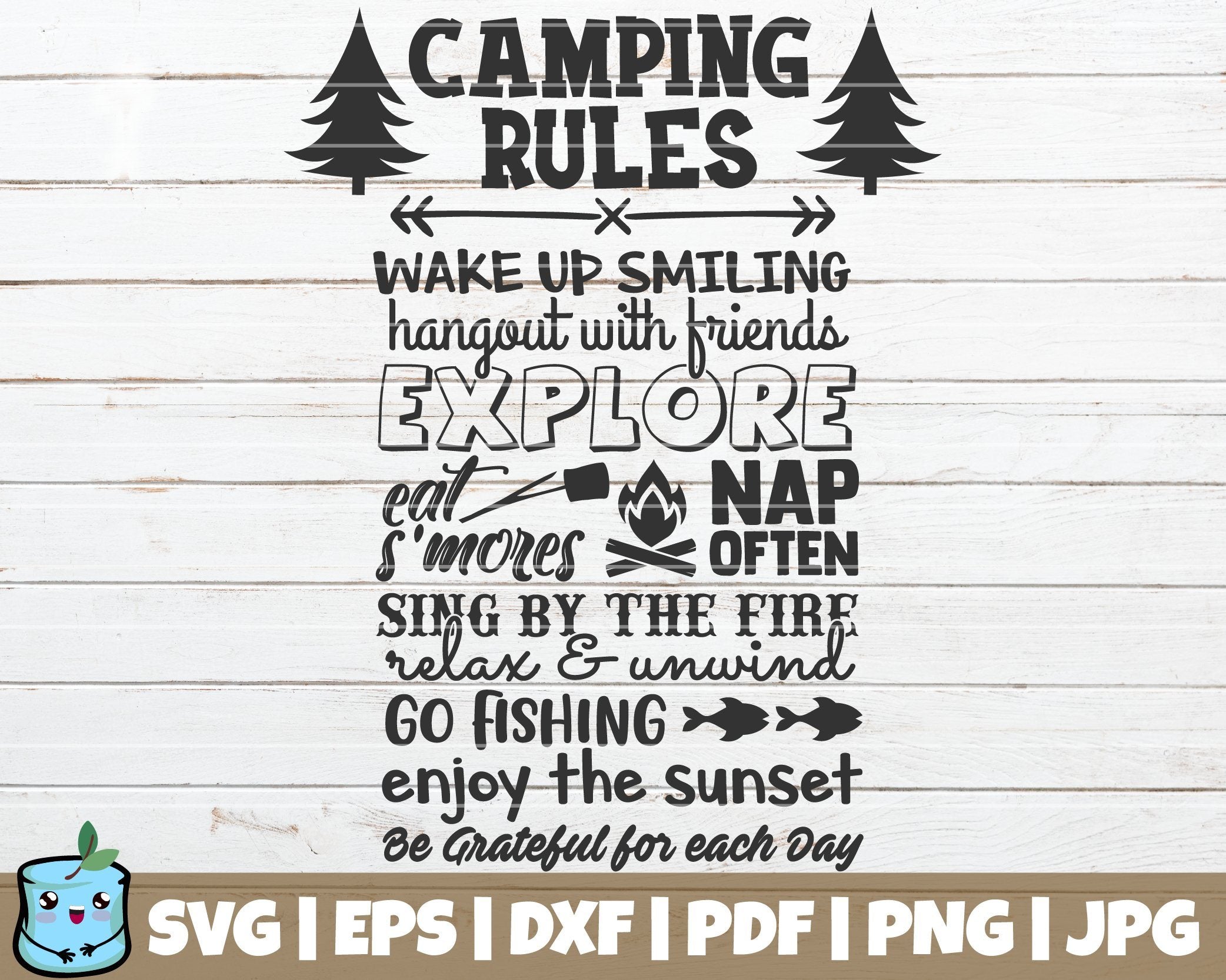 Free Free 222 Camping Rules Svg SVG PNG EPS DXF File