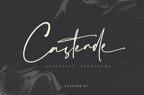 Castende - Signature Script Font - So Fontsy