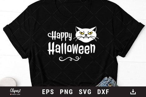Download Cat Halloween Svg Halloween Shirt Svg Halloween Cat Svg Files For Cricut Silhouette So Fontsy