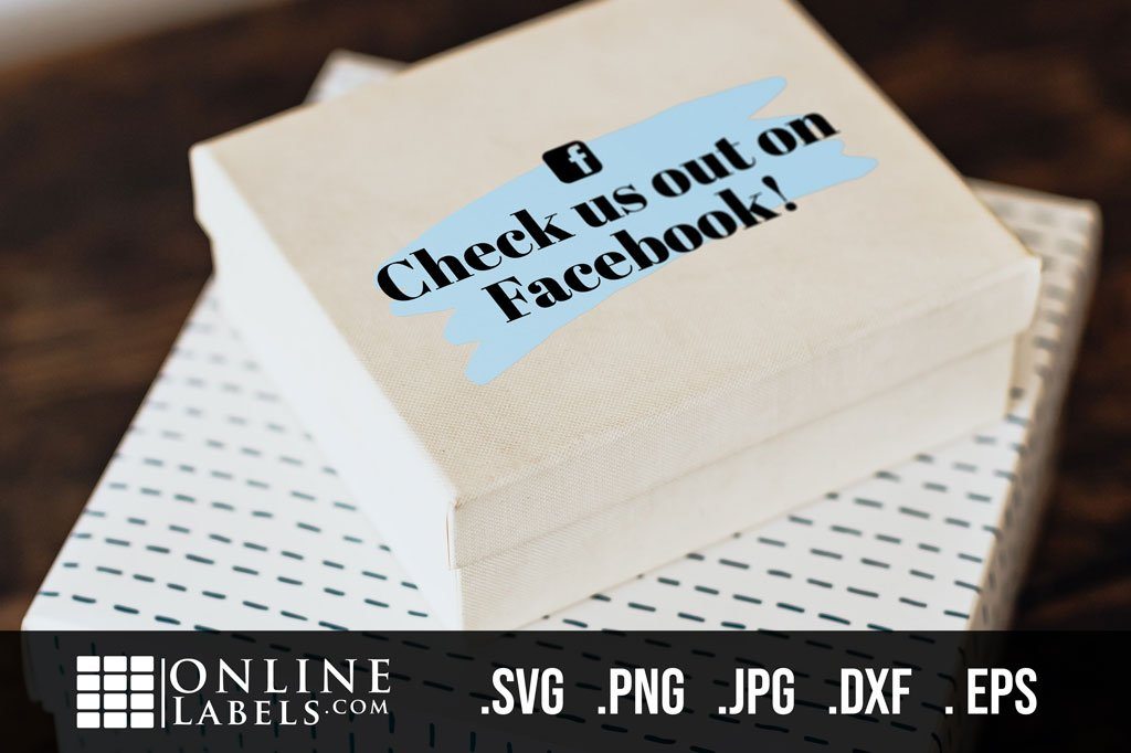 Follow Us On Facebook Small Business Sticker So Fontsy