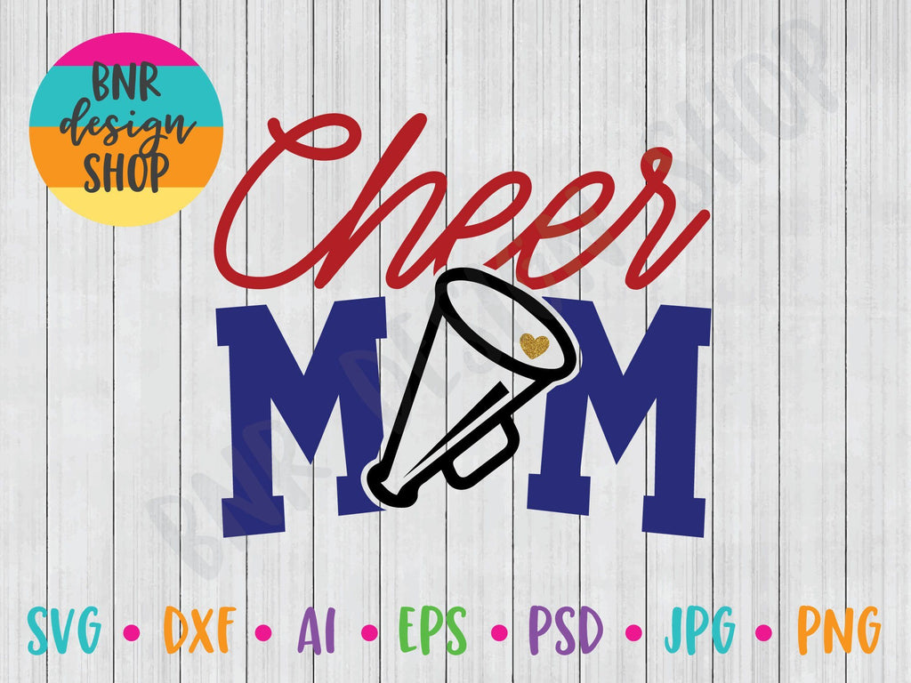 Download Cheer Mom SVG File, Cheerleading SVG, SVG Cut File for Cricut Cutting Machines and Vinyl ...