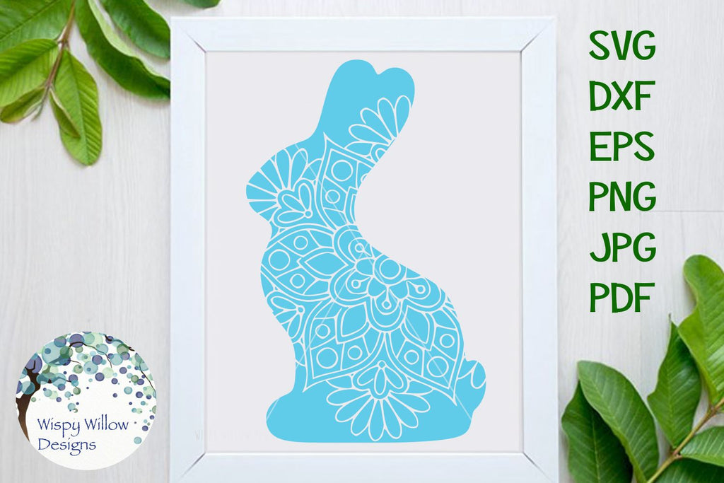 Download Chocolate Bunny Mandala SVG - So Fontsy