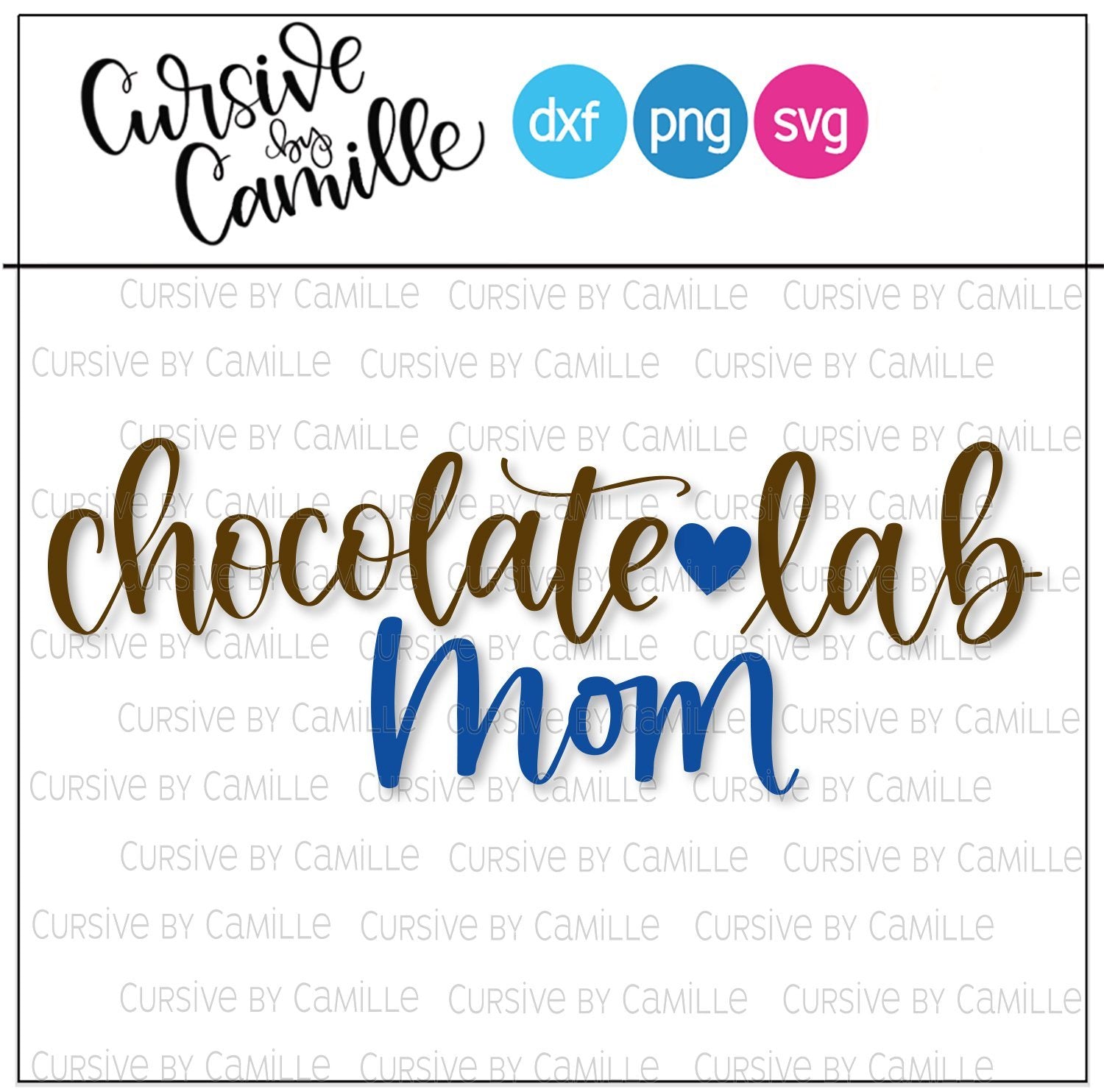 Download Chocolate Lab Mom Hand Lettered Cut File So Fontsy
