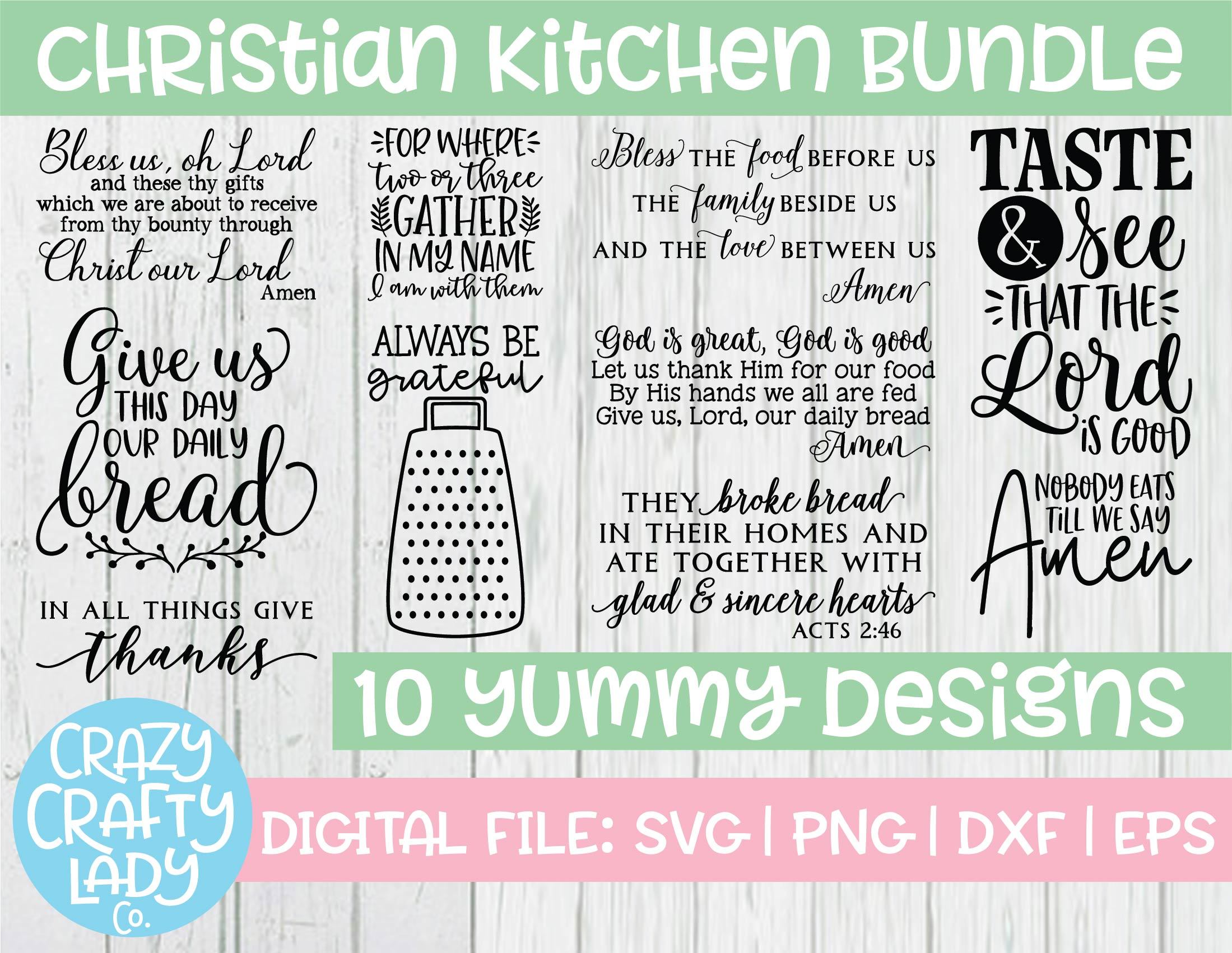 Download Christian Kitchen Svg Cut File Bundle So Fontsy