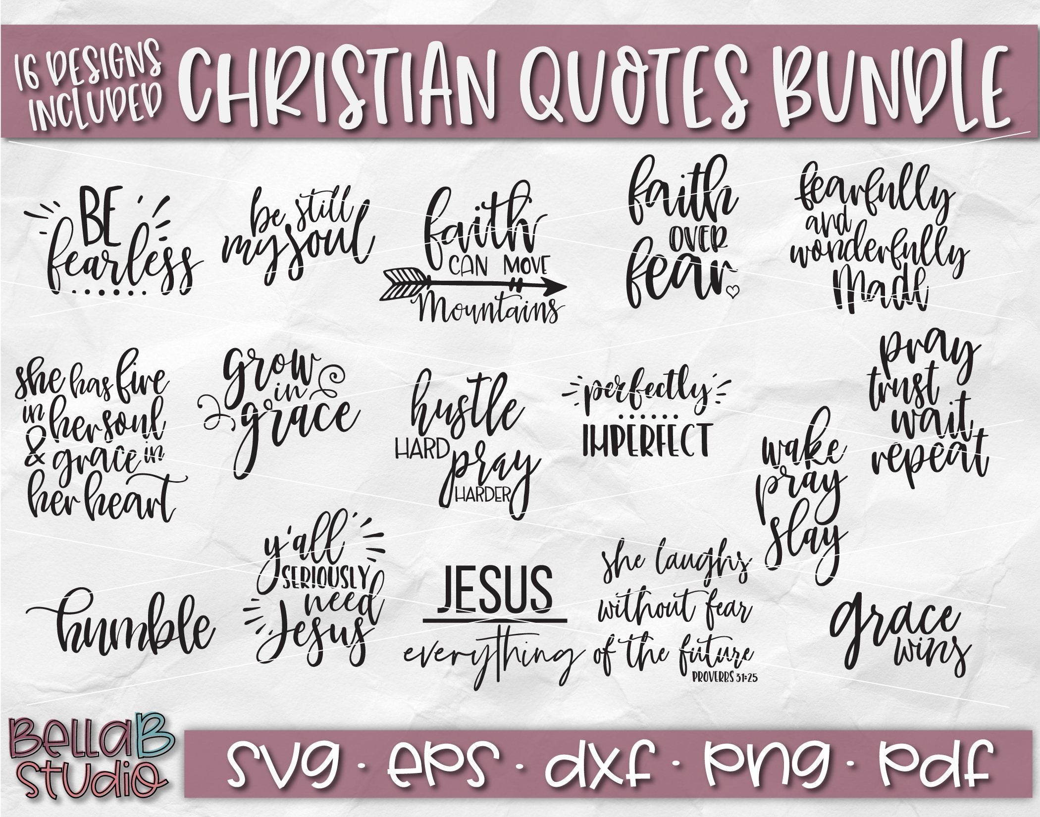 Download Christian Quotes Svg Bundle Christian Svg File So Fontsy