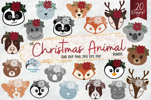 Download Christmas Animal Svg Bundle So Fontsy