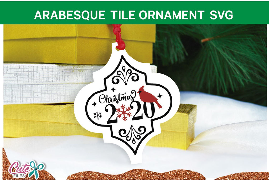 Download Christmas Arabesque tile svg bundle 2 cut file - So Fontsy