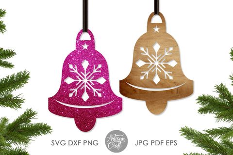 Download Christmas Bells Svg Laser Cut Christmas Ornament So Fontsy