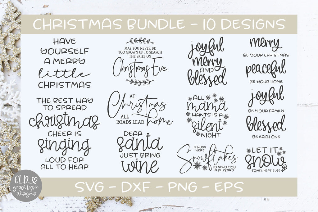 Christmas Bundle - 10 Designs - So Fontsy