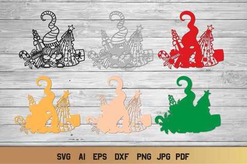 Download Christmas Gnome Svg 3d Layered Gnome Svg 6 Layers So Fontsy