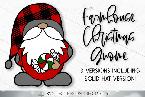 Download Christmas Gnome Svg Farmhouse Buffalo Check Gnome Svg Winter Gnome Svg Gnomies Svg Dxf And More Printable Sublimination So Fontsy