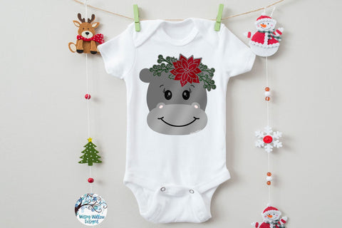 Download Christmas Hippo Svg So Fontsy