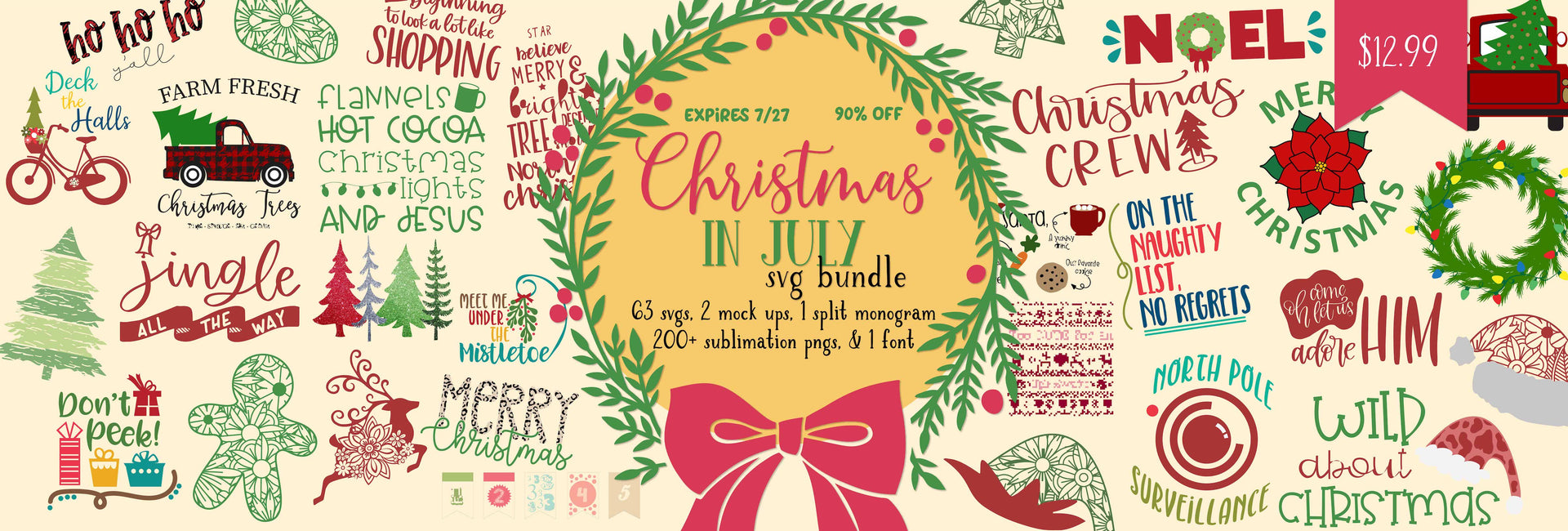 Download Christmas In July Svg Bundle So Fontsy