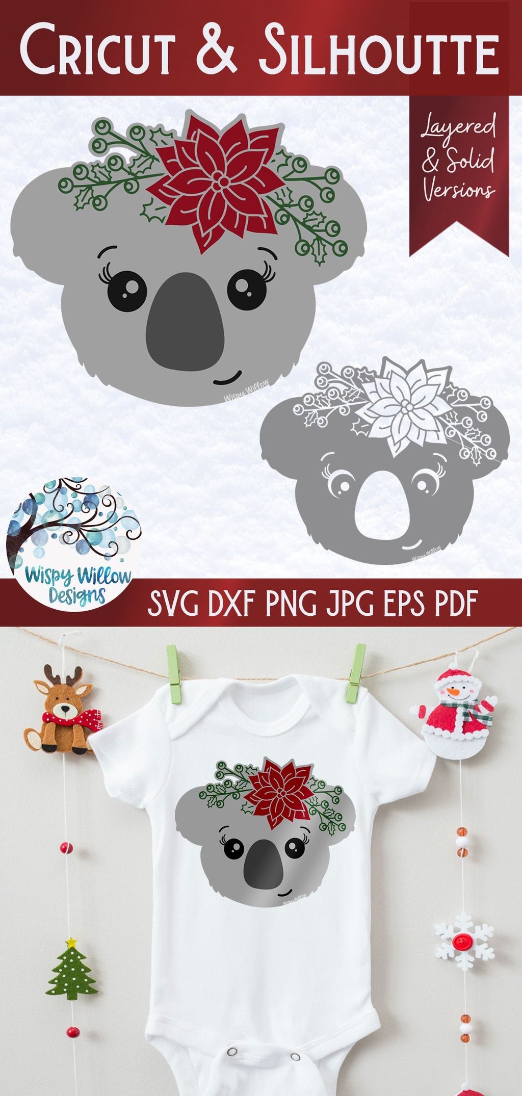 Christmas Koala SVG - So Fontsy