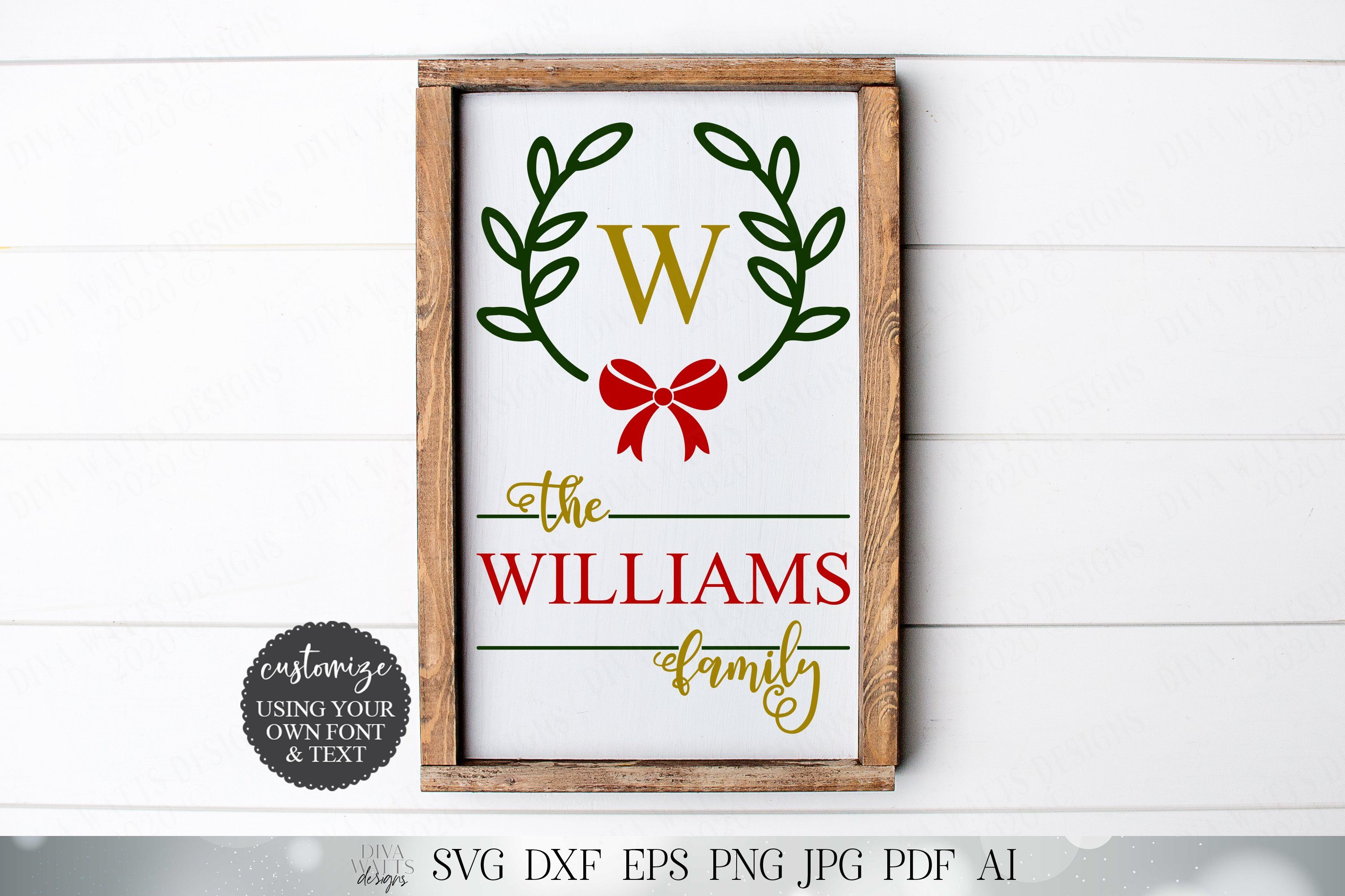 Download Kits How To Cameo Svg D Cricut Last Name Monogram Merry Christmas Cutting File Printing Printmaking