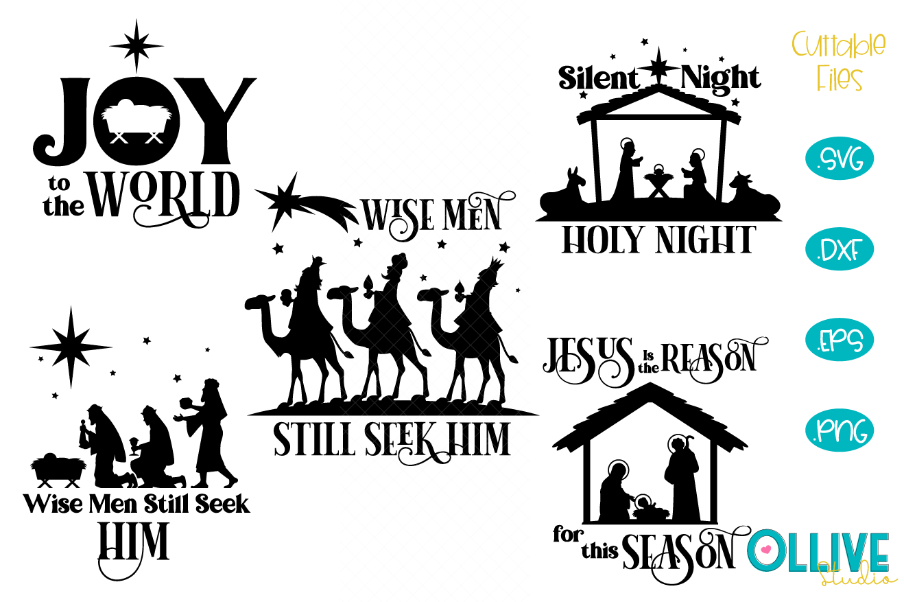 Download Christmas Nativity Wise Men Svg Bundle So Fontsy