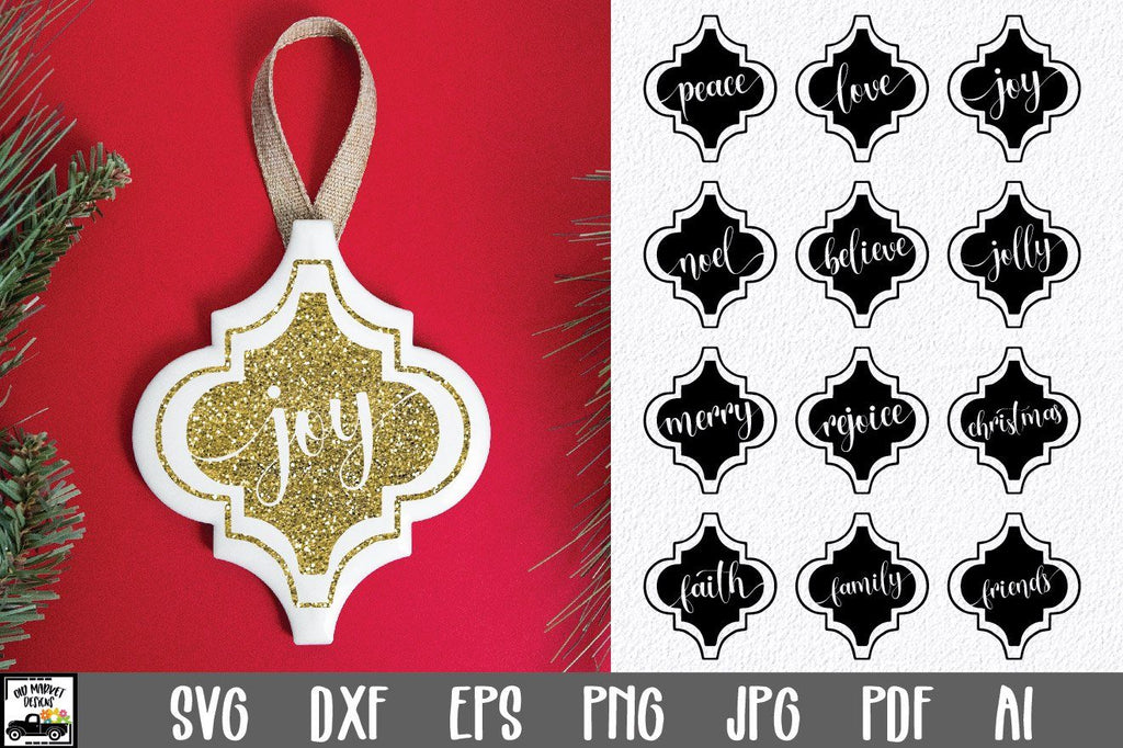 Download Christmas Ornament Bundle - Arabesque Tile Ornaments SVG ...