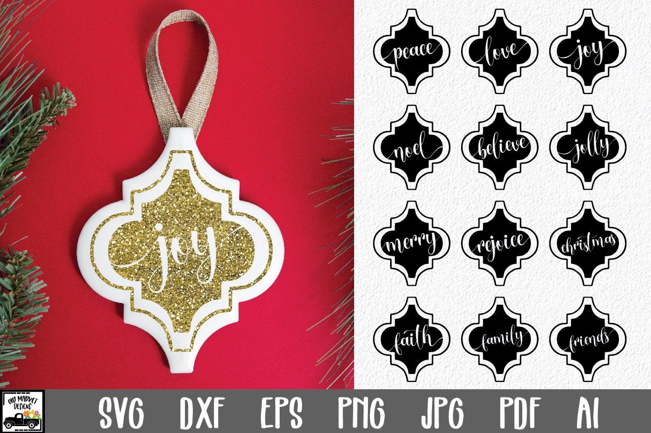 Download Christmas Ornament Bundle Arabesque Tile Ornaments Svg So Fontsy