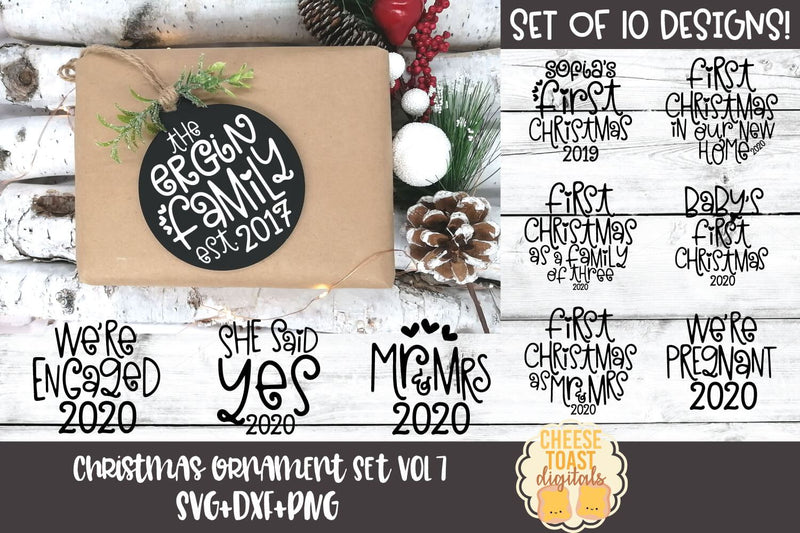 Download Christmas Ornament Bundle Vol 7 | Family Christmas SVG - So Fontsy