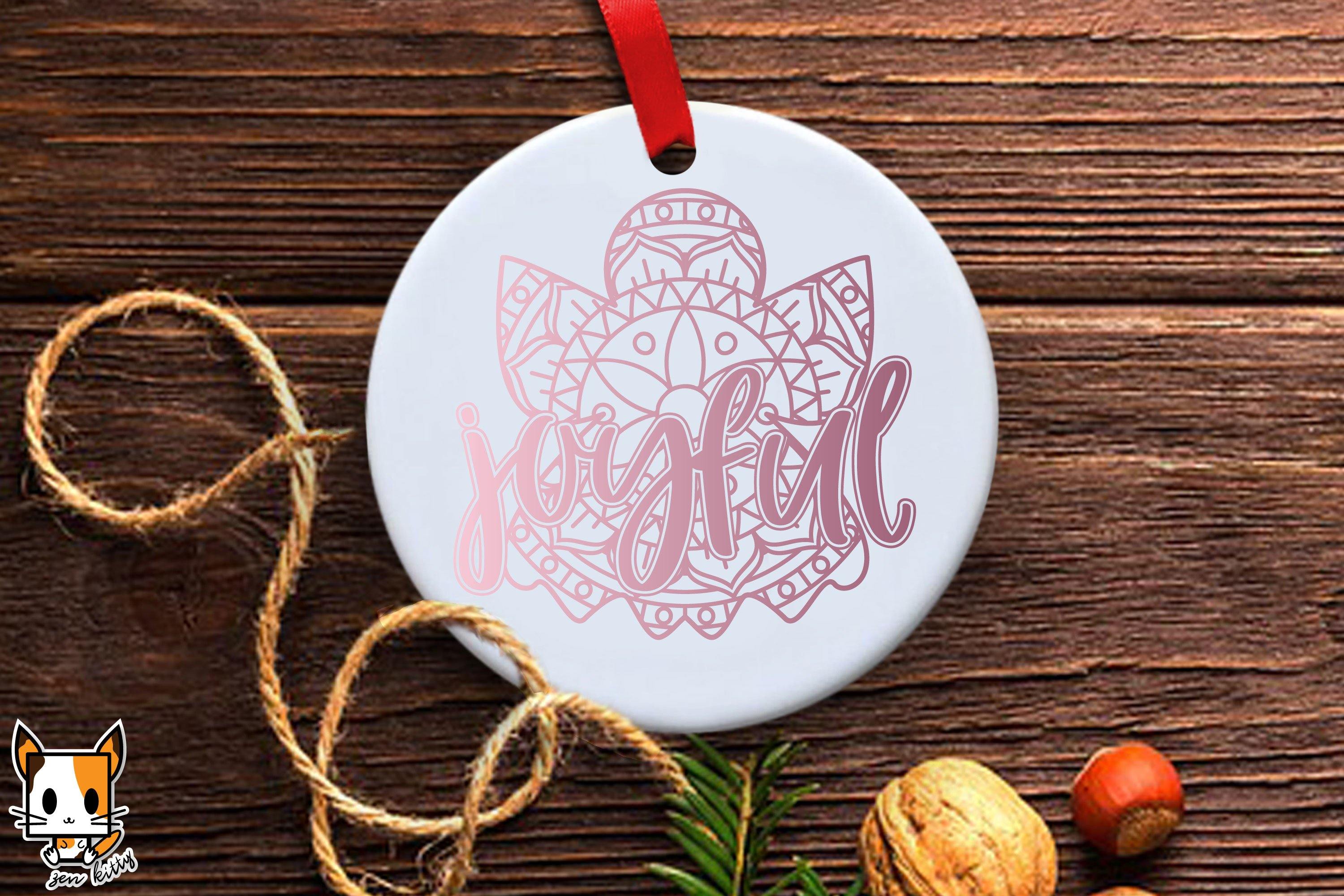 Download Christmas Ornament Svg Angel Mandala Joyful So Fontsy