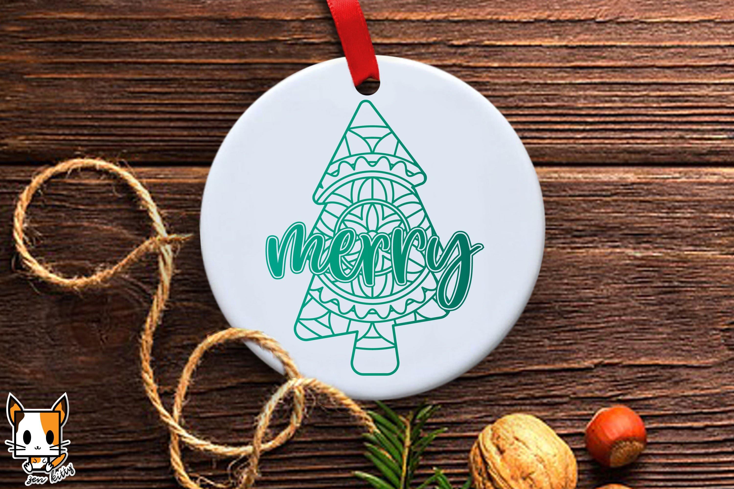 Download Christmas Ornament Svg Christmas Tree Mandala Merry So Fontsy